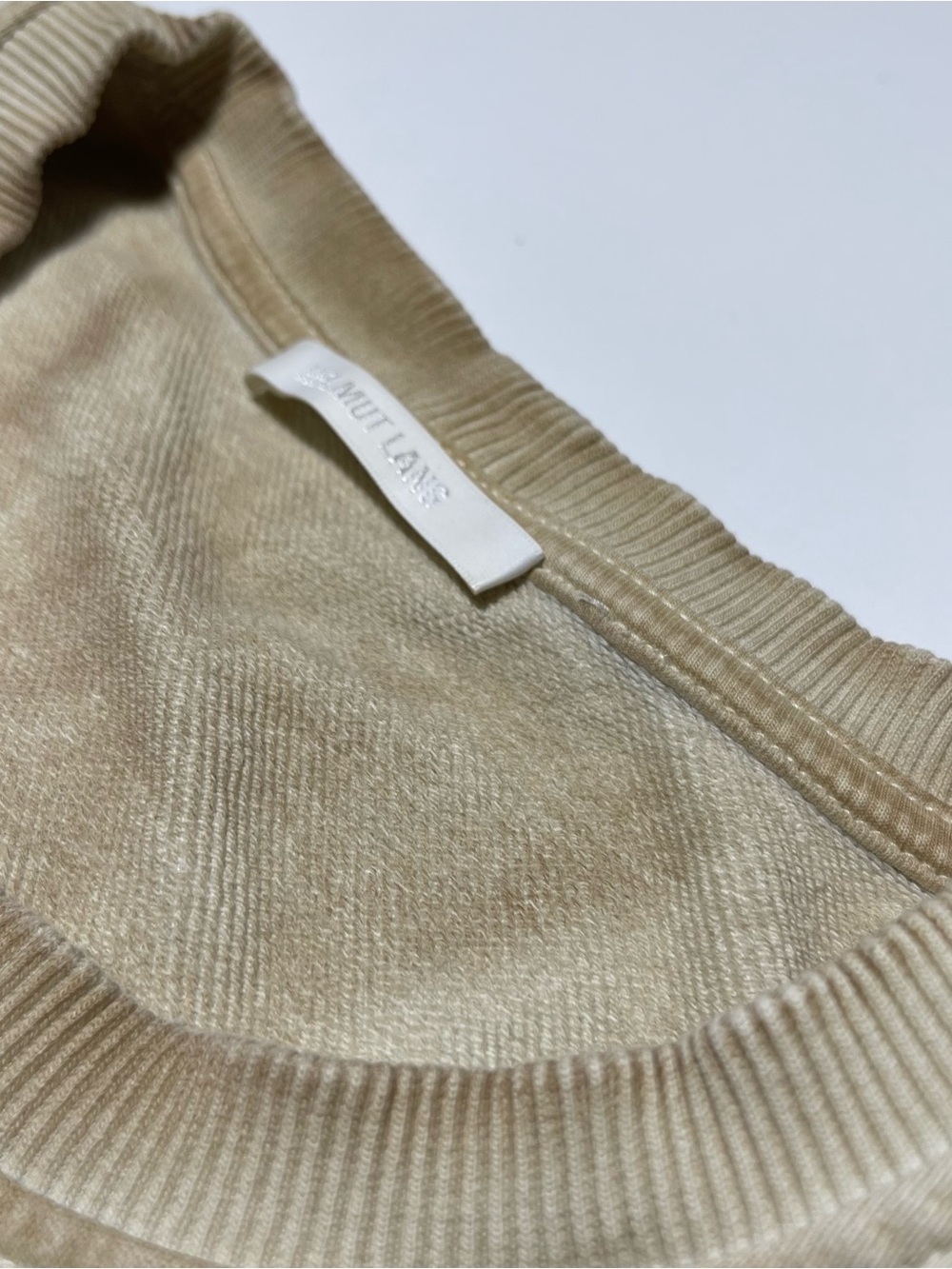 Helmut Lang Strange Days Tie-Dye Sweatshirt SS20 Sand Brown Size XL As Is - Picture 3 of 8